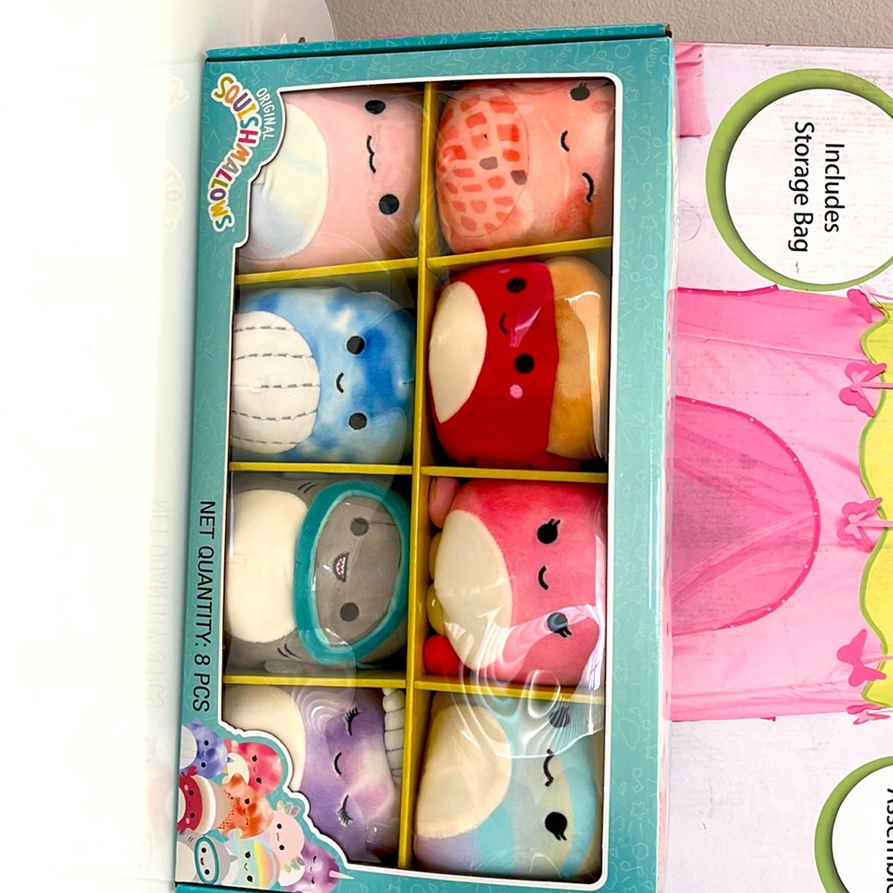 Squishmallows 5" Mini 8 Pack, Sealife